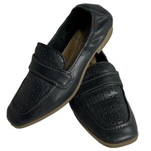 Clarks Collection Shoes Size 6 Black Lyrical Way Leather Flat Comfort